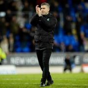 Nick Montgomery applauds the fans at full-time